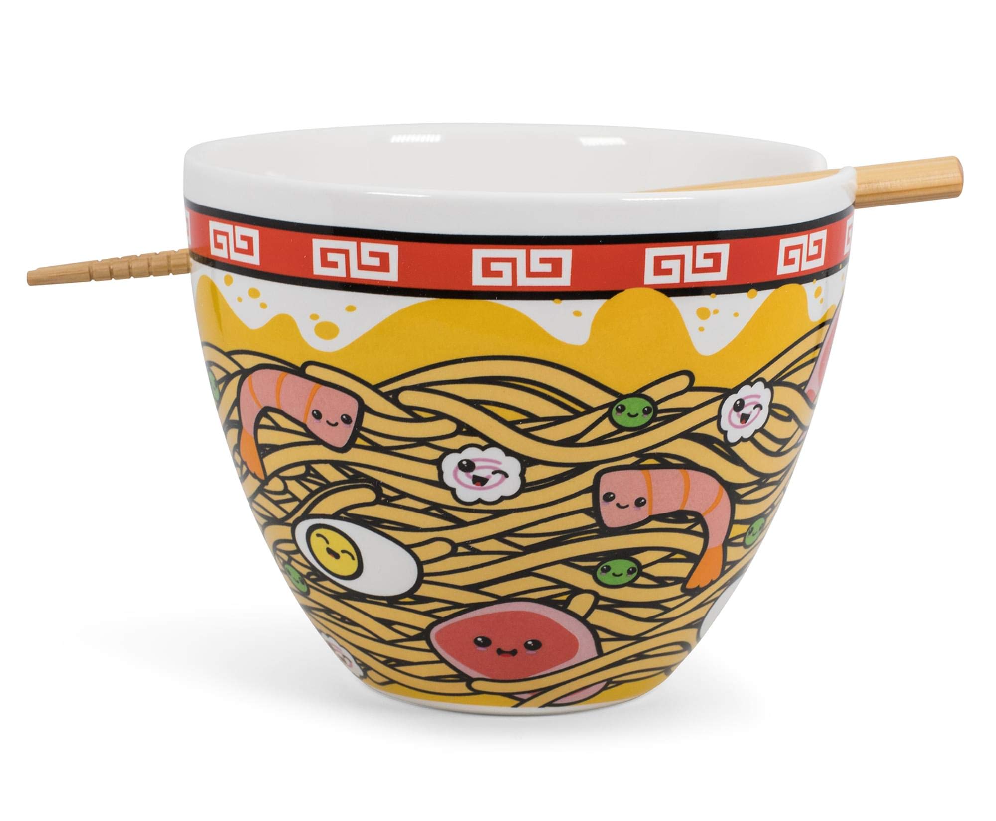 Toynk Sunken Noodles Japanese Dinnerware Set | 16-Ounce Ramen Bowl and Chopsticks