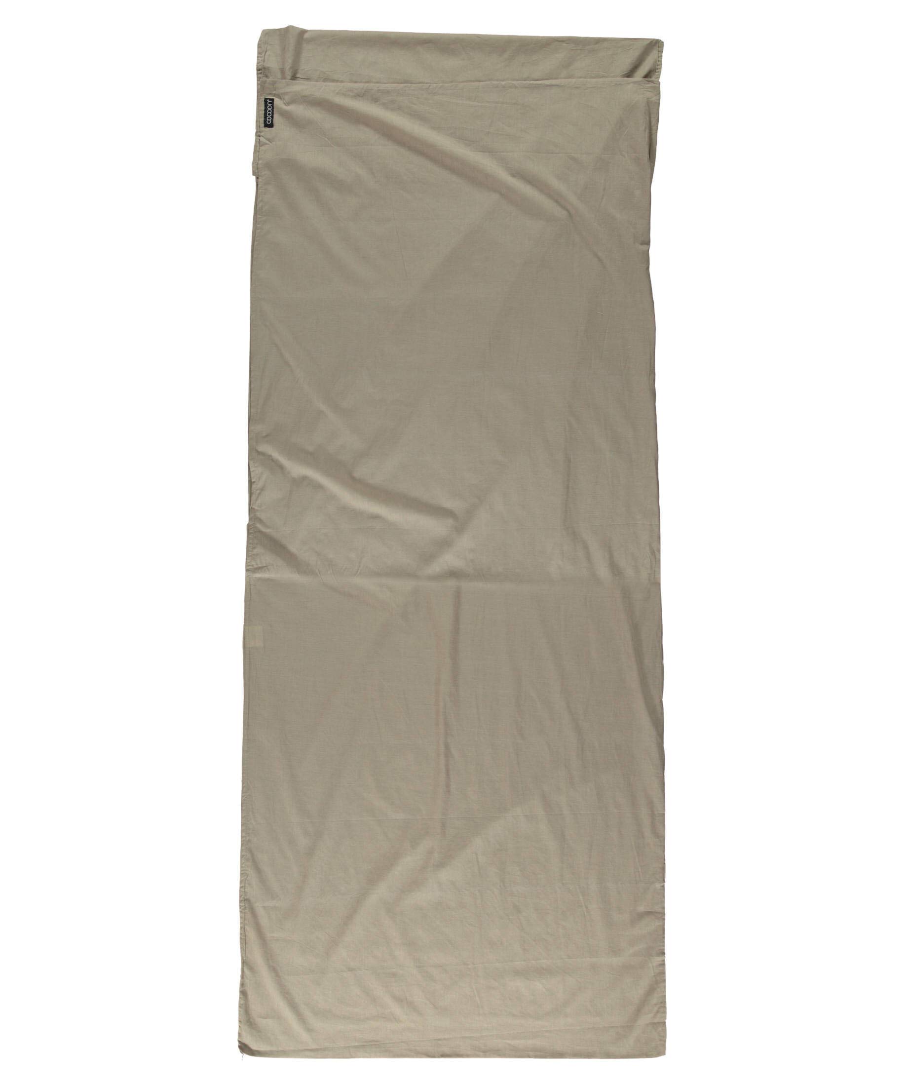 COCOON - Premium - TravelSheet - - Egyptian Cotton. Compact for Camping and Hiking, Fits in Backpack Ultralight, Camping Essentials (Regular 86" x 35" - Khaki Brown)