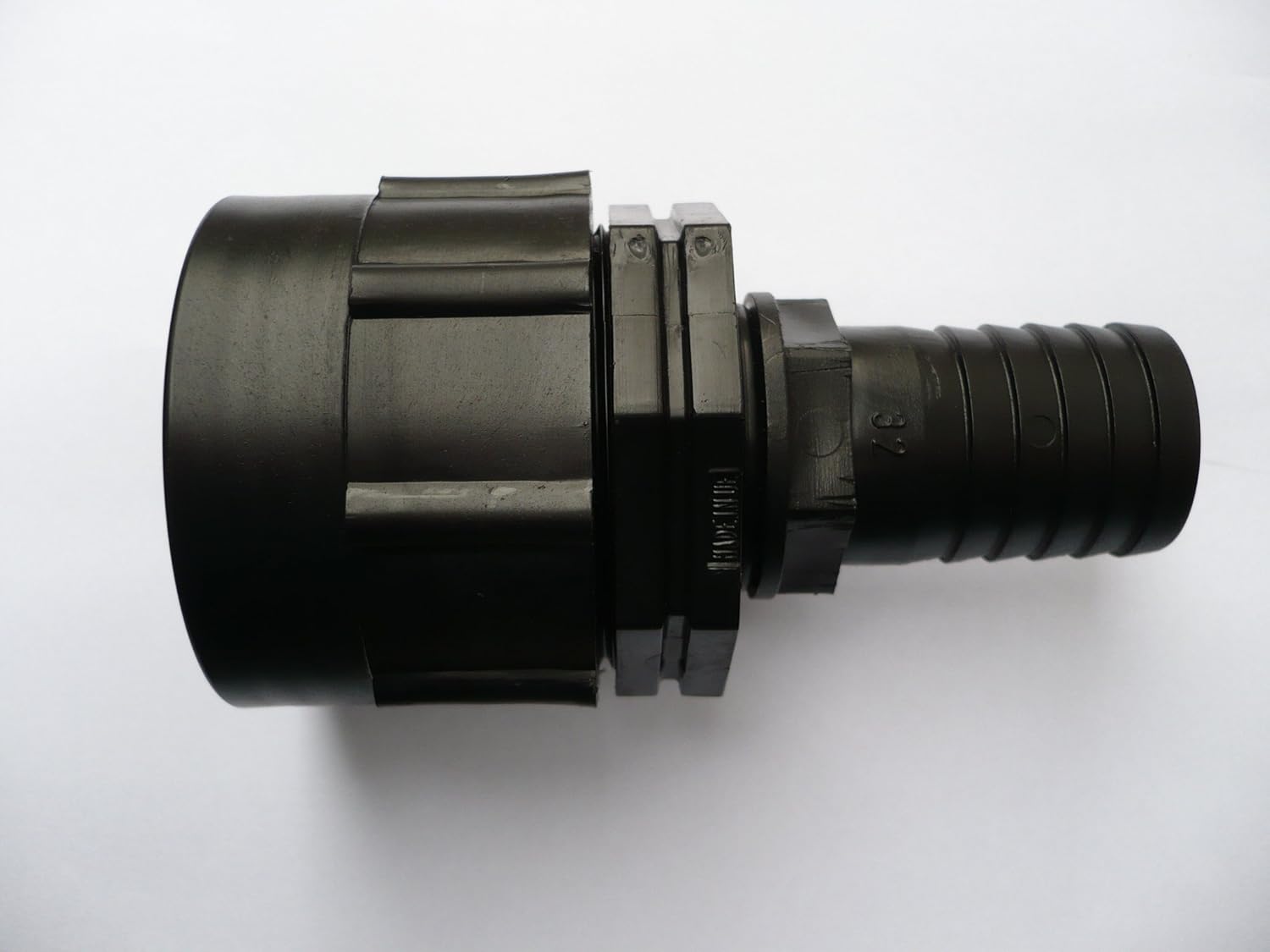 Heavy Duty IBC Adapter (S60X6 Coarse Thread) to 1.1/4" (32mm) Hose Tail