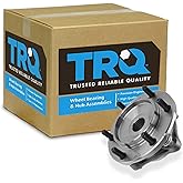 TRQ Front Wheel Bearing & Hub Assembly with ABS Sensor for 4 Wheel Drive Models ONLY Compatible with 2007-2014 Toyota FJ Cruiser 2005-2023 Tacoma 2003-2023 4Runner 2010-2023 GX460 2003-2009 GX470