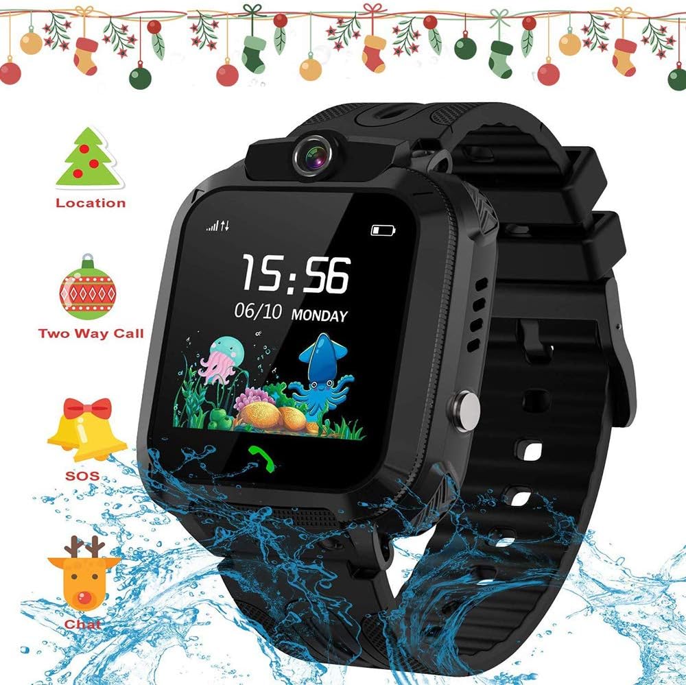 MUXAN Reloj Inteligente para niños GPS Tracker, Reloj Digital con ...