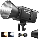 Godox Litemons LE300Bi 300W Bicolor LED Video Light with Cooling Fan | 58900Lux@1M CRI98+ Studio Bright with APP Control 11 FX Effects, 0-100% Brightness Bowens Mount LED Light(Black)