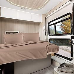 Clara Clark RV Queen Sheets, 6 Piece RV Sheets Set