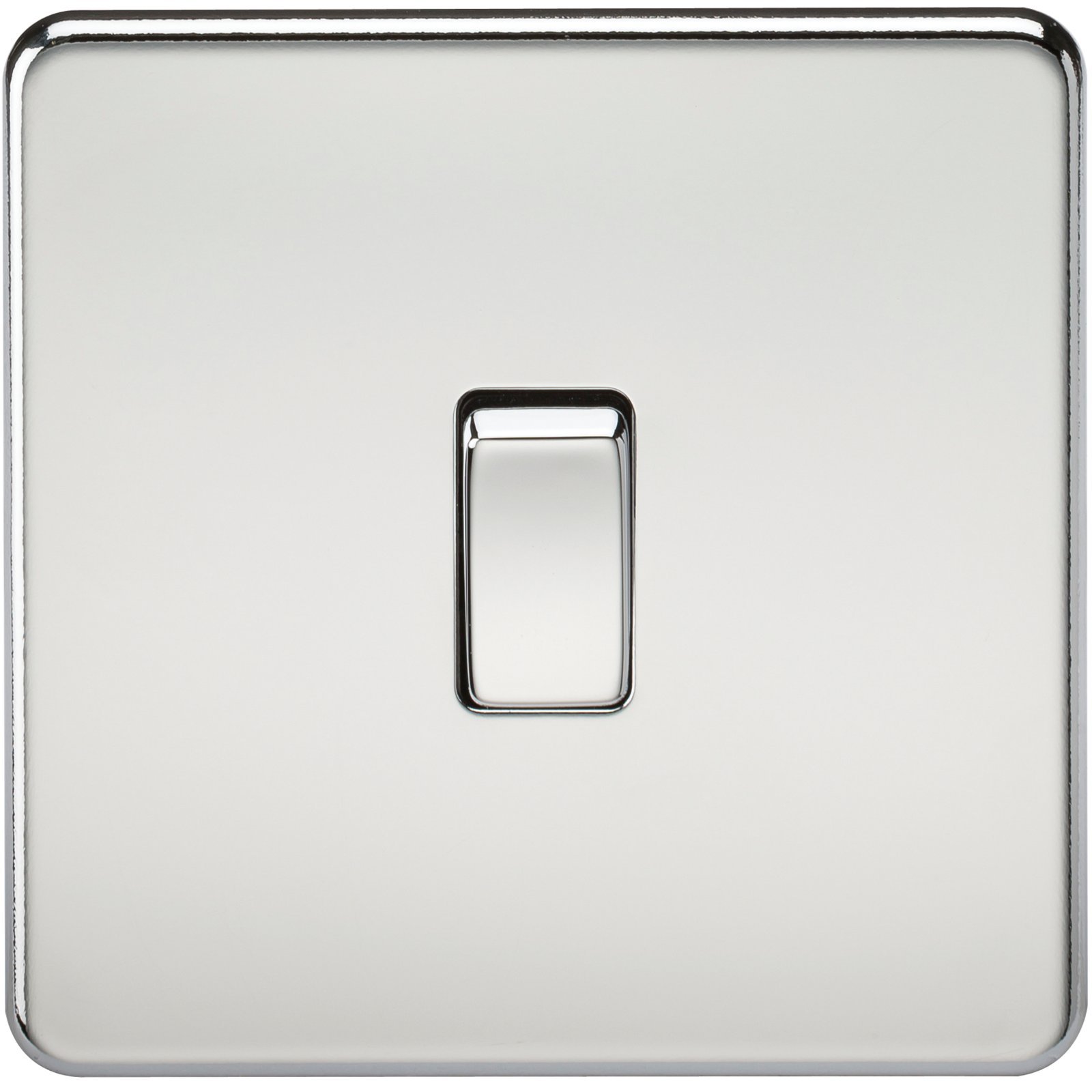 Knightsbridge SF1200PC Screwless 10 A 1-Gang Intermediate Switch, Polished Chrome