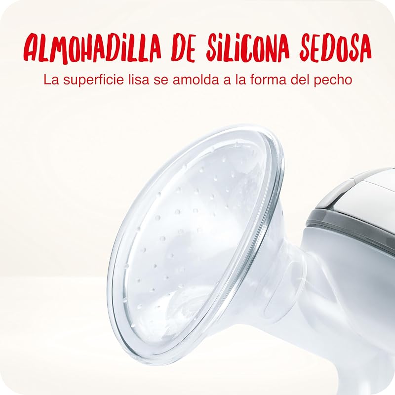 Sacaleches manual NUK | Almohadilla de silicona suave | Palanca ergonómica | Con biberón Perfect Match | 150ml