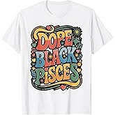 Dope Black Pisces Zodiac Sign Astrology T-Shirt