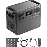 DJI Power 2000 Portable Power Station, 2048Wh LFP Battery | Compact Size, 3000W Stable Output, Fast Recharge, Electric Generator for Home, Camping &amp; RVs, Off-Grid