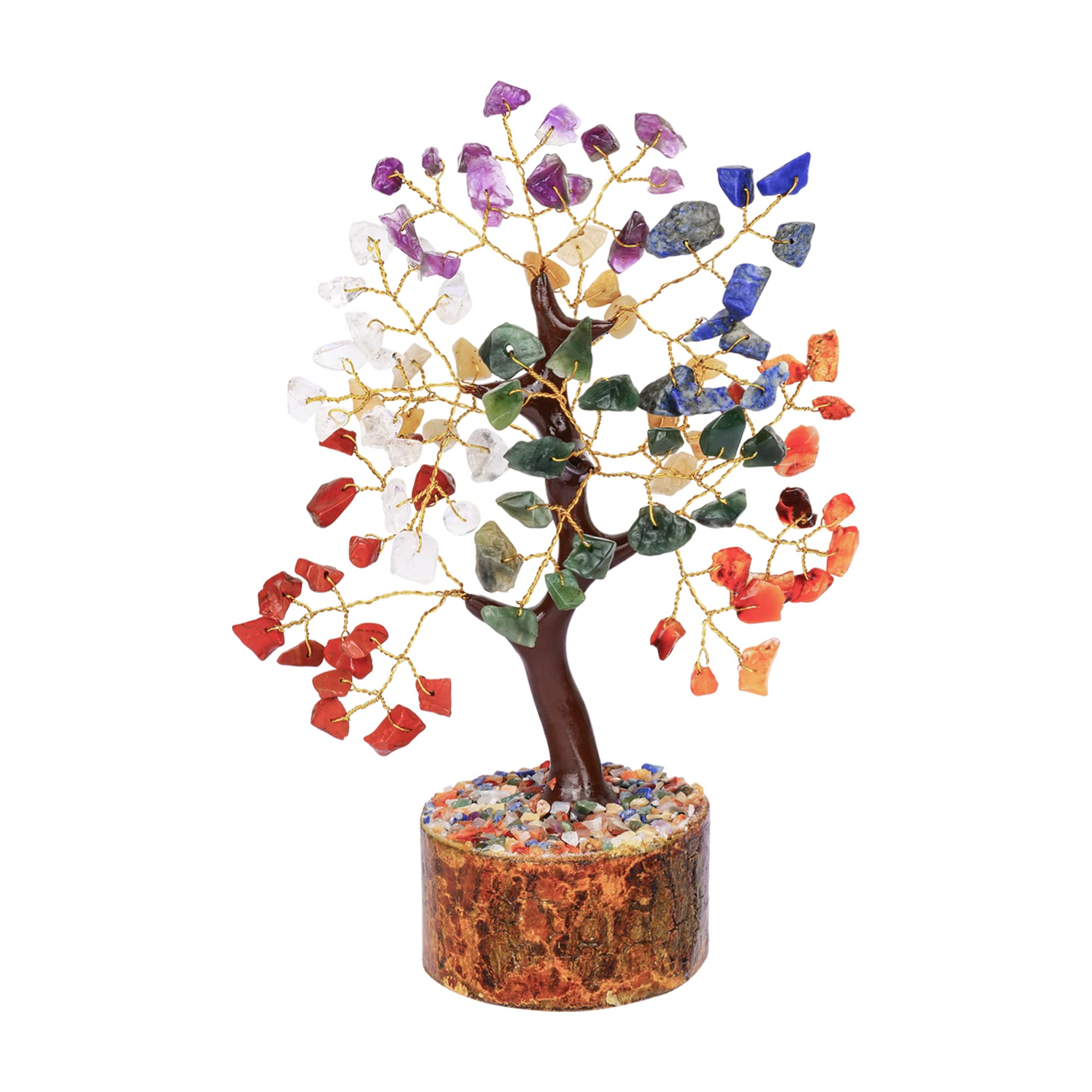 Seven Chakra Crystal Tree Birthday Gifts for Women & men, Crystal Tree of Life Sister Birthday gifts Home Decor Healing Crystals Gifts for Mom Positive Energy New Home House Warming Gift Women