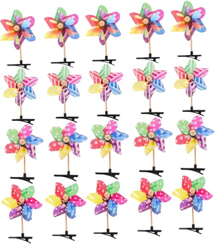 Amazon.com : Garneck Set of 24 Pin Wheel Hair Clips Girls  display picture 3