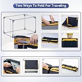 A 4 Pet Dog Travel Crate Large Foldable Soft Crate with Lockable Zipper view 3