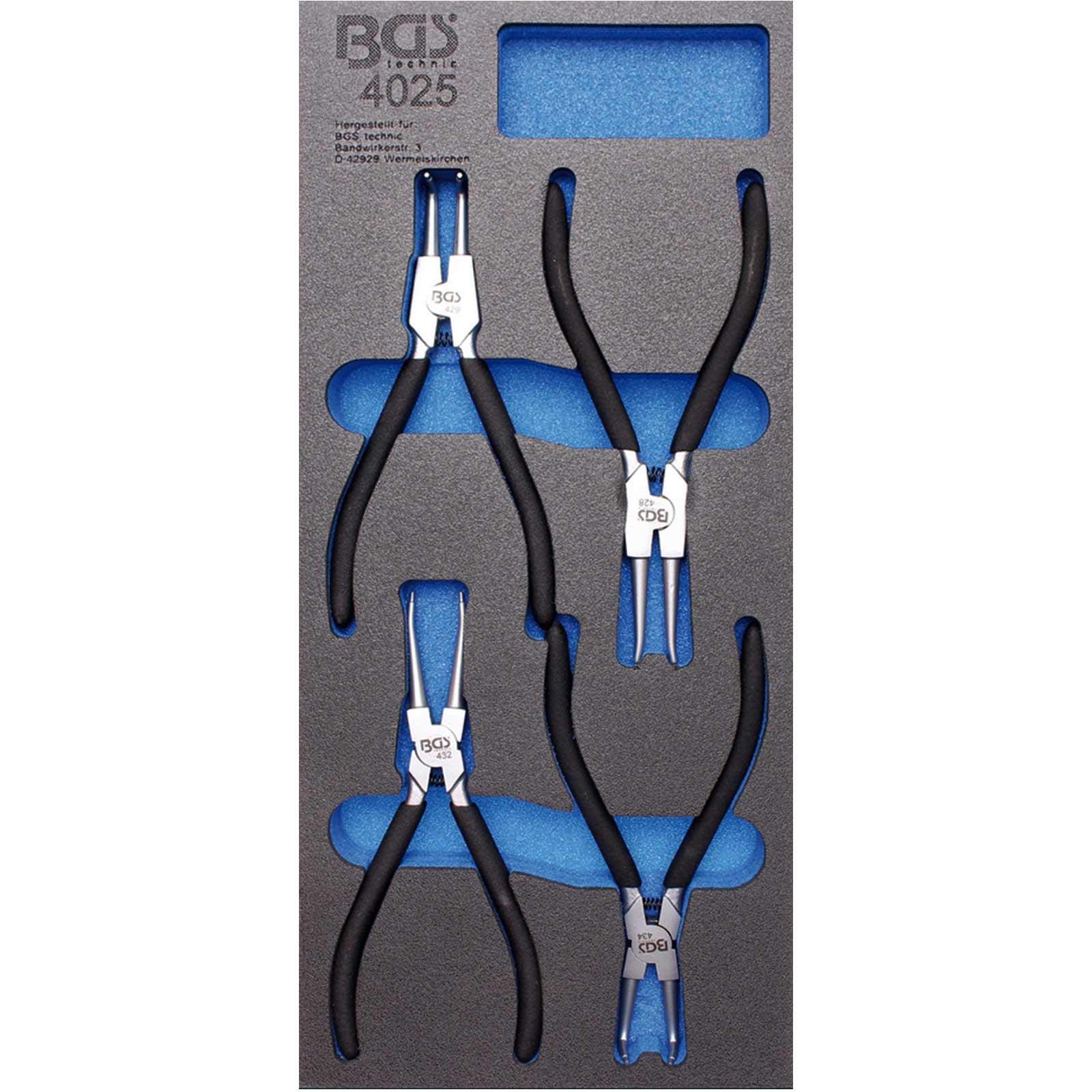 BGS 4025 | Tool Tray 1/3: Circlip Pliers Set | 4 pcs.