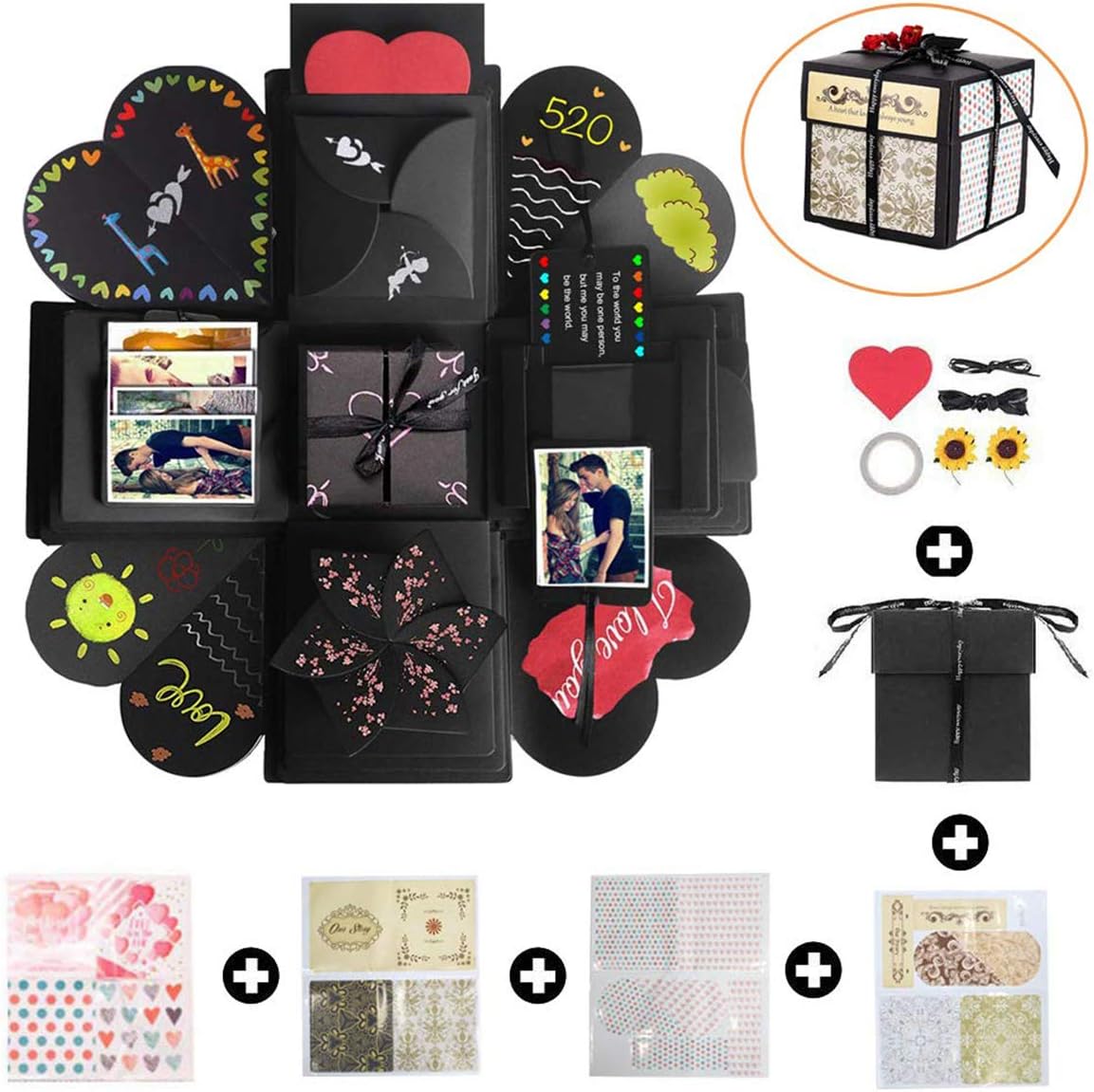 Amazon.de Neusky DIY Foto Geschenkbox, Explosionsbox