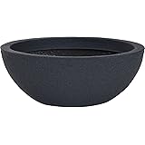 Pot De Fleurs Ovale Pour Balcon 60x28 Cm Anthracite - Fixation Balustrade, Plastique Résistant
