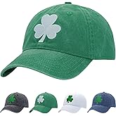 St Patricks Day Clover Cap - Fits OSFM & XXL - Ireland Irish Men Women Shamrock Hat - Gifts for Dad Mom Grandpa Grandma