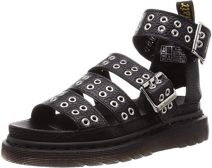 Dr. Martens - Clarissa II Chunky 3 Strap Sandal in Black Brando | Showpo