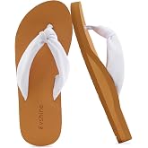 Evshine Women's Flip Flops, Yoga Mat Thong Sandals | Soft Knit Straps, Moderate Arch Support, Lightweight Summer Sandals for Home, Beach, Pool, Travel