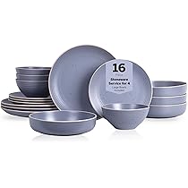 Stone lain Lauren Stoneware Dinnerware Crockery Set, 16-Piece