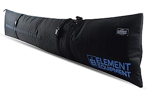 Element Equipment Padded Ski Bag Adjustable One Size Fits All Travel Ski Bag