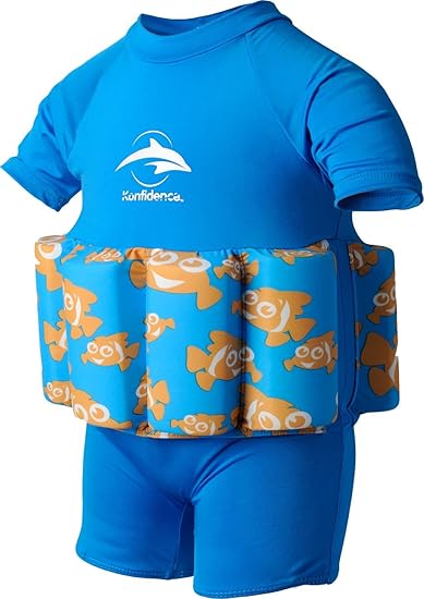 Konfidence Float Suit Schwimmhilfe für Kinder I Kinder-Schwimmweste aus Neopren I Schwimmjacke ideal für Kinder I Schwimmanzu