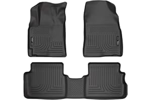 Husky Liners - Weatherbeater | Fits 2009 - 2013 Toyota Corolla/Linerrix, Fits 2009 - 2010 Pontiac Vibe - Front & 2nd Row Liner - Black, 3 pc. | 98531