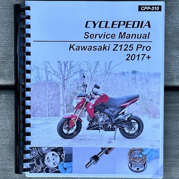 Kawasaki Z125 Pro Cyclepedia Printed Motorcycle Service Manual