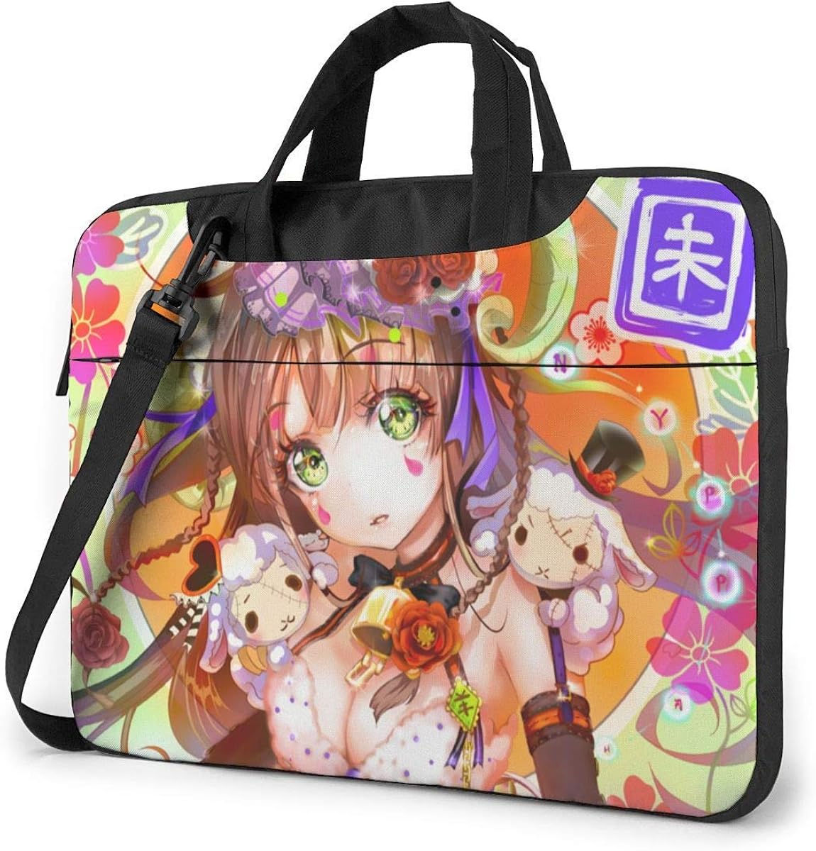 Anime Illustration Theme Laptop Bag Laptop Menger Bag, Laptop Shoulder