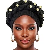 Urieo Turban Head Wrap African Turban Headwear for Women
