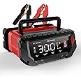 30 Amp Lithium Battery Charger,6V/12V/24V Lifepo4,Lead-Acid(AGM/Gel/SLA..) Portable Car Battery Charger,Battery Maintainer, Smart Trickle Charger, and Battery Desulfator for Car,Boat,Motorcycle…
