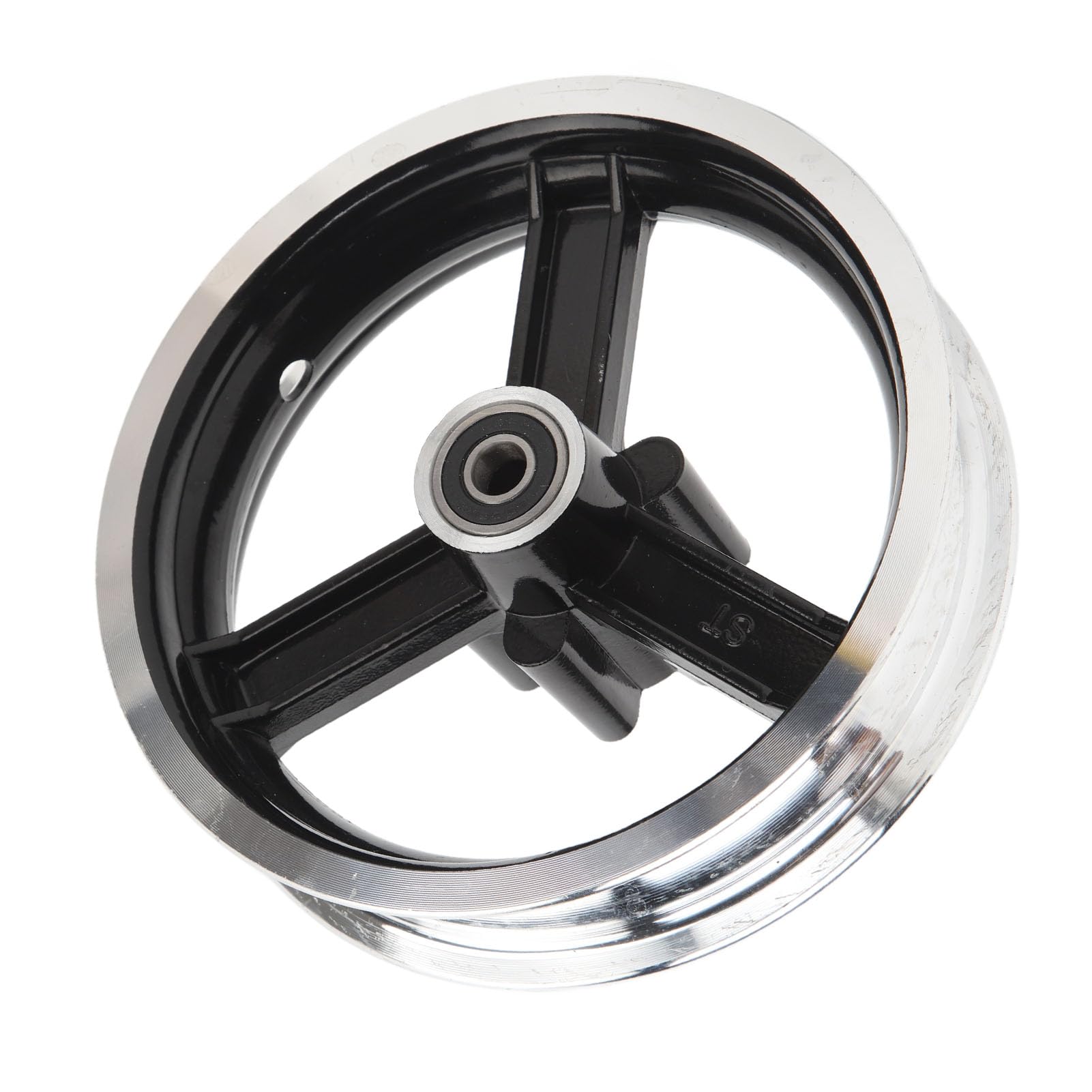 Fockety Electric Scooter Front Wheel Hub for KUGOO M4 10 inch Scooter, Aluminium Rim Tire, Lightweight and Strong Aluminium Alloy Hub Motor Wheel