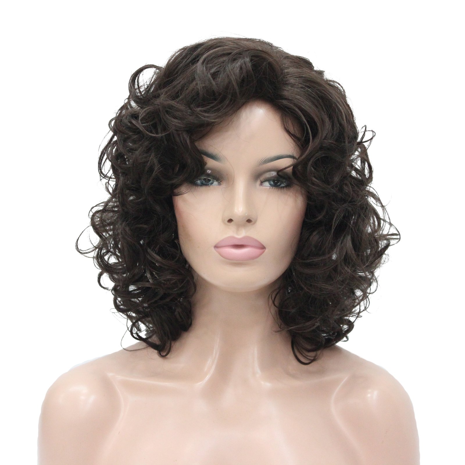 Lydell Short Length Afro Curl Full Synthetic Wig Women Wigs — image 1