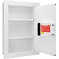 Barska Biometric Fingerprint Digital Security Hidden In Wall Safe 0.52 Cubic Ft for Home & Office