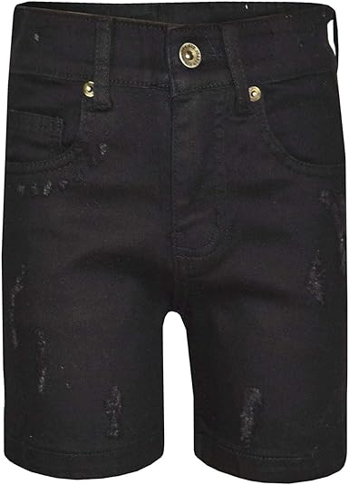 dark blue ripped shorts