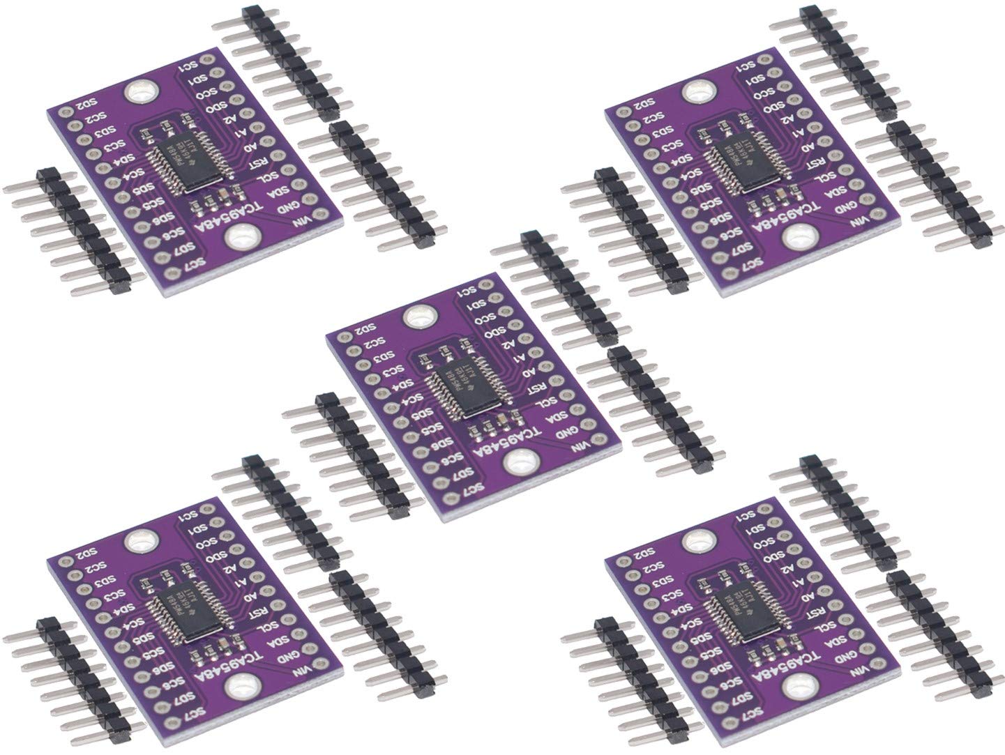 TECNOIOT 5pcs tca9548a 8 Channel i2c IIc Multi-Channel expansión Board 1-to-8 tca9548