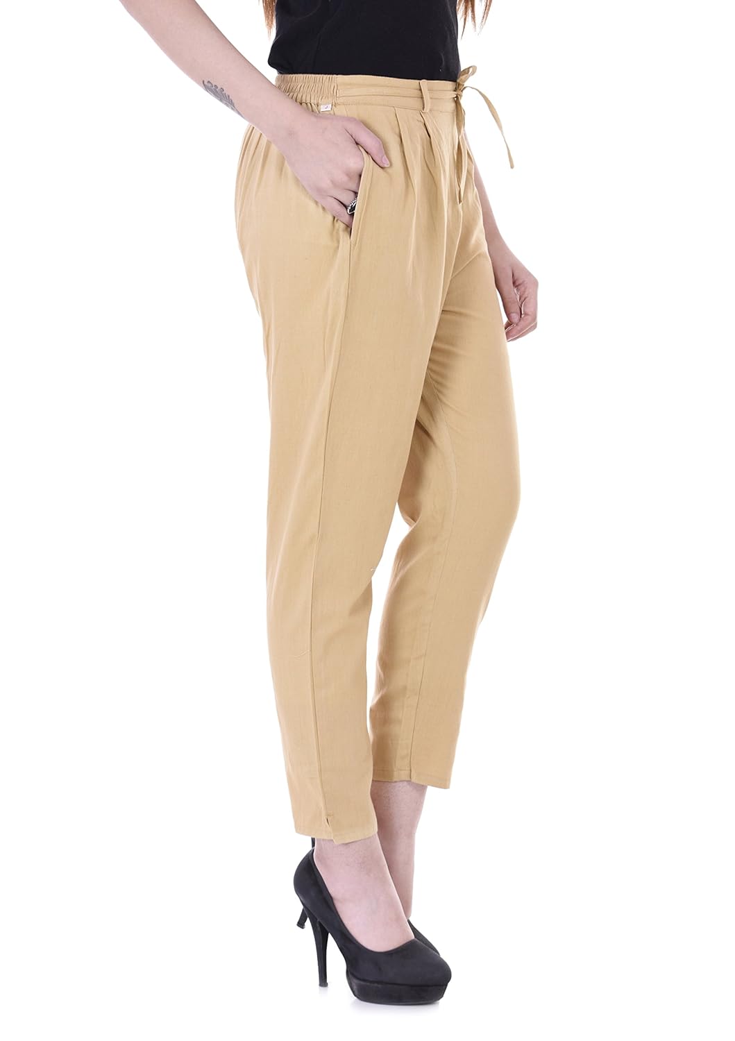 women's pencil pants made of premium quality cotton flex fabric