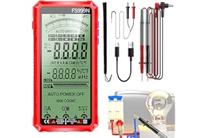 Smart Multimeter Automatic, Fully Automatic True Rms TRMS 6000 Count Digital Voltmeter, USB Rechargeable Digital Multimeter, 