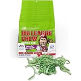 Big League Chew Swingin' Sour Apple Bubble Gum - Tart &amp; Tangy Apple Flavor Burst | Ideal for Baseball Games, Teams, Concessions, Parties, and More | Pack of 12 Bags (2.12oz Each)