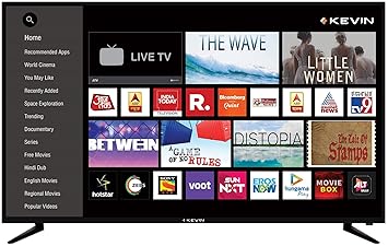 Kevin 124 cm (49 inches) 4K UHD LED Smart TV KN49UHD-PRO (Black) (2019 Model)