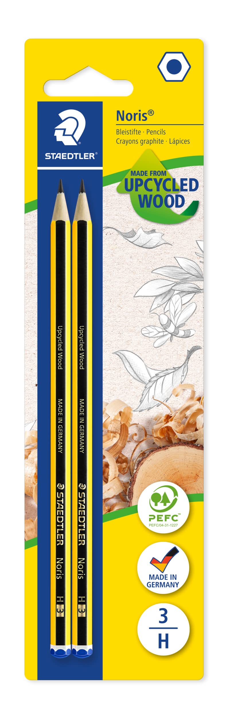 Staedtler 120 Noris Pencils, 2 pcs – blister Hardness: H