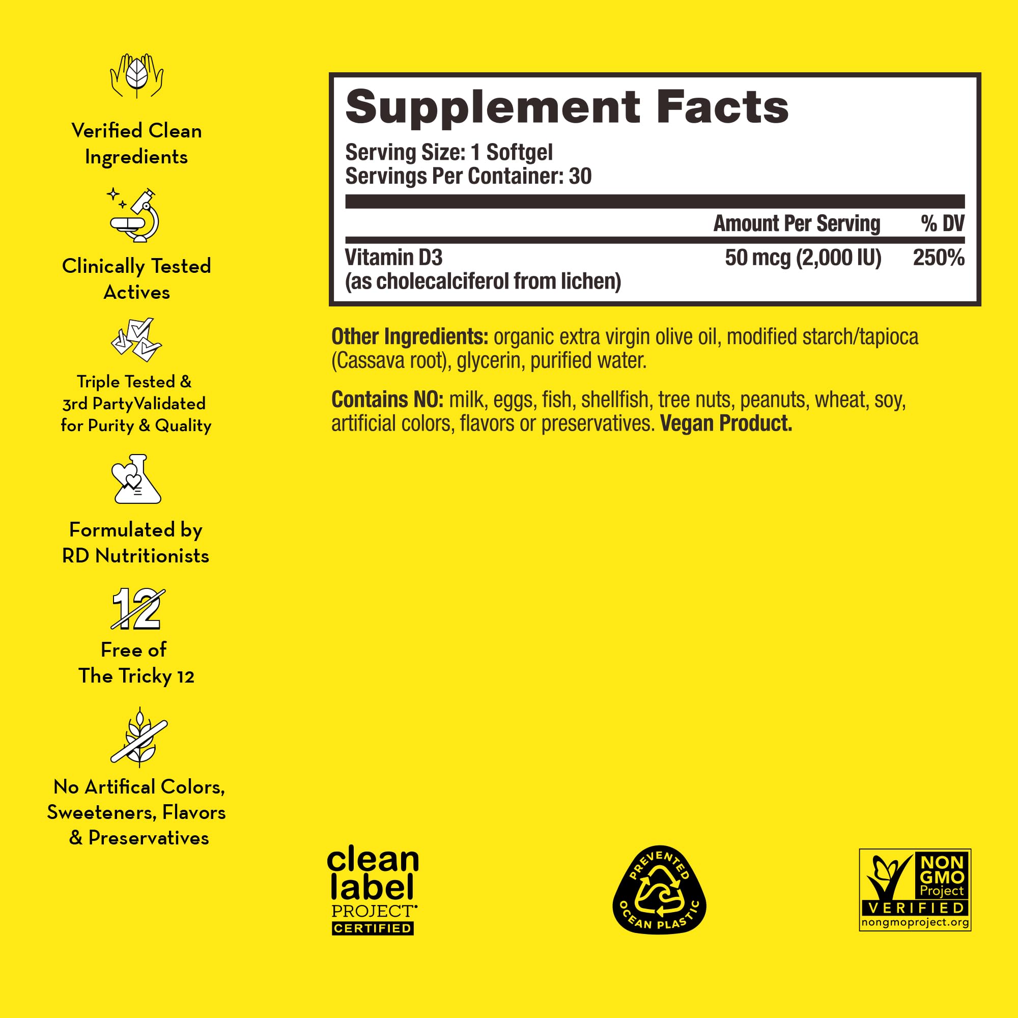 HUM Here Comes The Sun Immune Support Supplement with Vitamin D Supplements for Women and Men for a Healthy Immune System, D3 Vitamin Supports Bone Health, 30 Capsules