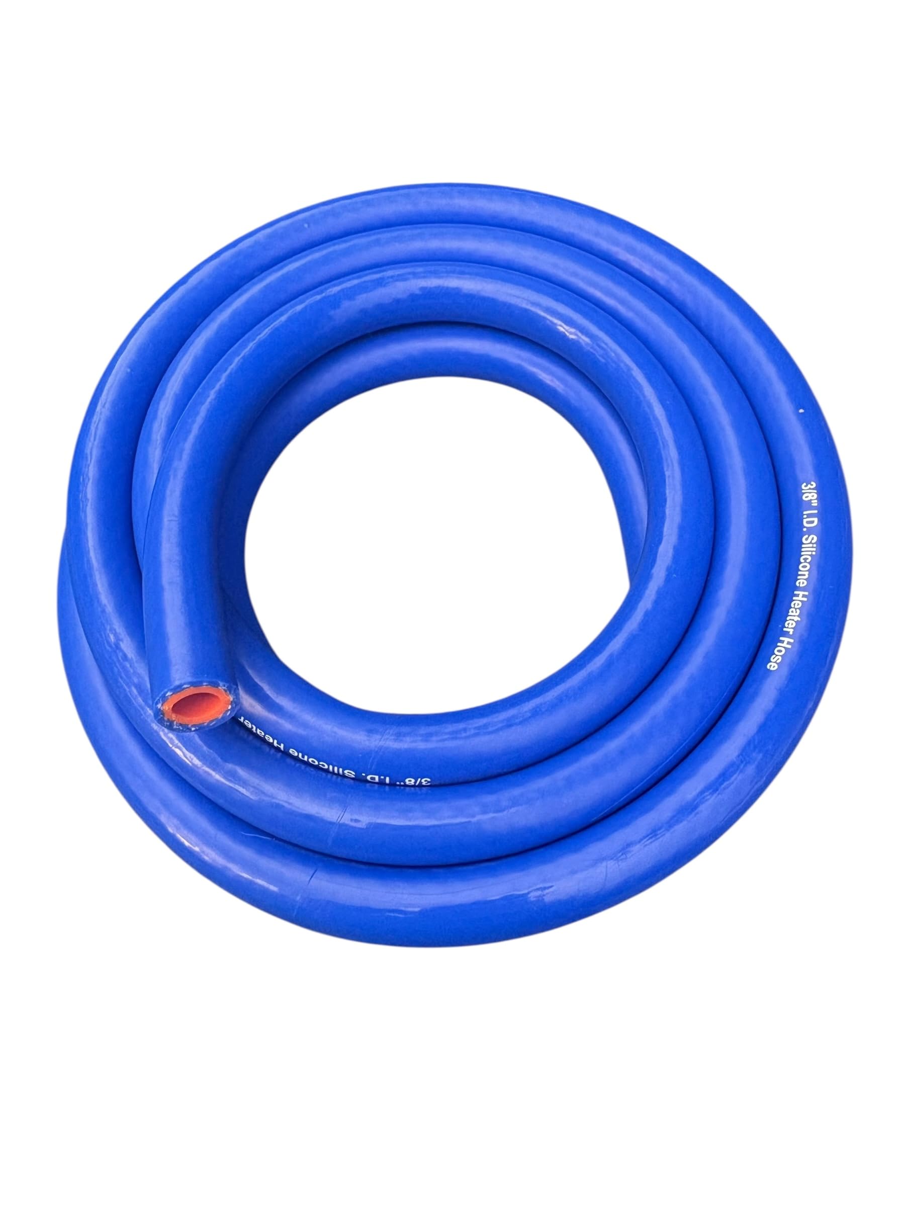 Photo 1 of 3/8" Silicone Heater Hose 10ft Roll – High-Temperature, Flexible, Durable, Multi-Purpose Automotive & Industrial Hose – Blue/Orange