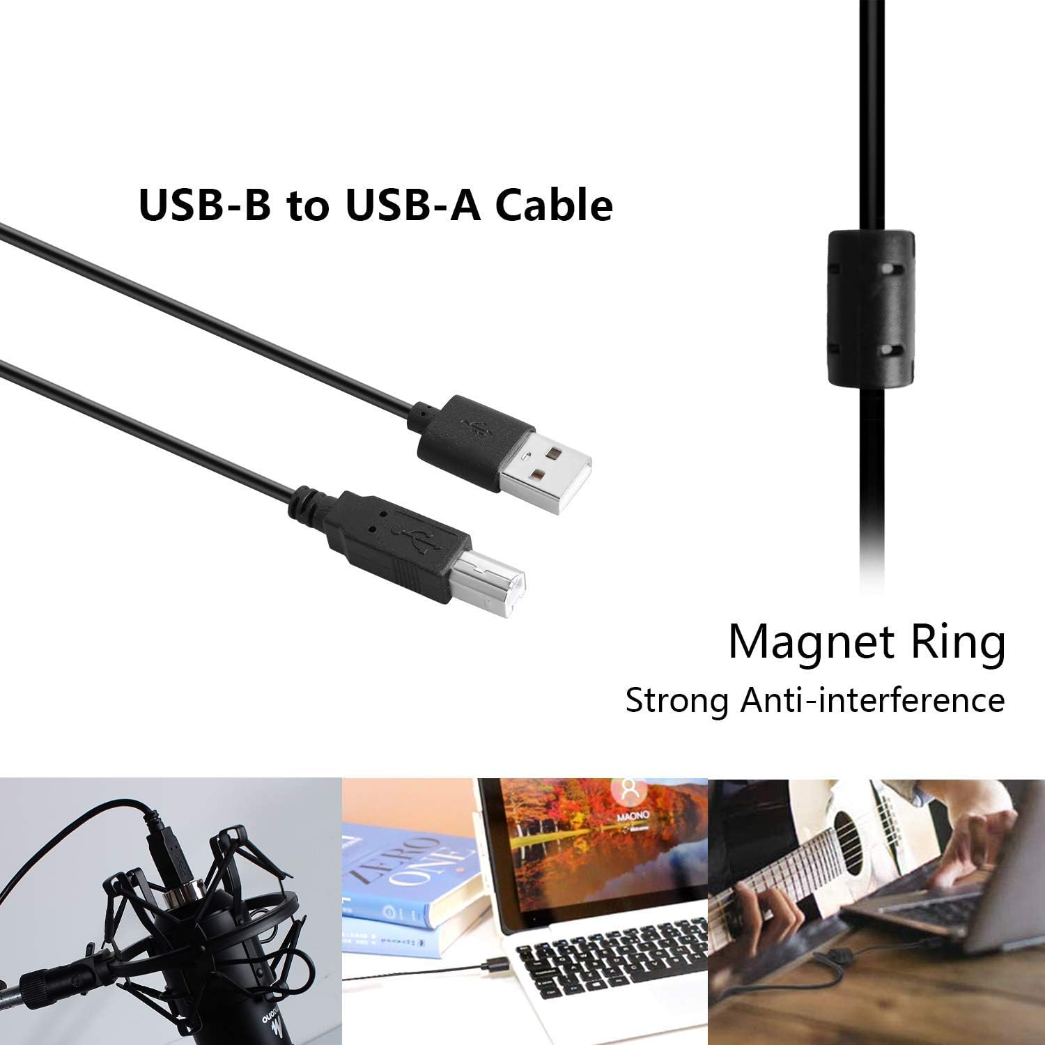 USB Microphone Kit 192KHZ/24BIT Plug & Play MAONO AU-A04 USB Computer Cardioid Mic Podcast Condenser Microphone with Professional Sound Chipset for PC Karaoke, YouTube, Gaming Recording: Musical Instruments