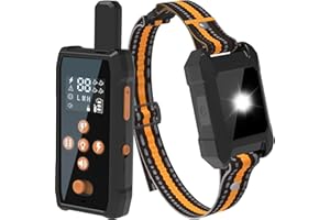 JLZNLC Dog Shock Collar - 4200FT Dog Training Collar with Remote Innovative IPX7 Waterproof with 4 Training Modes,Vibration and Shock,Rechargeable E-Collar for All Breeds