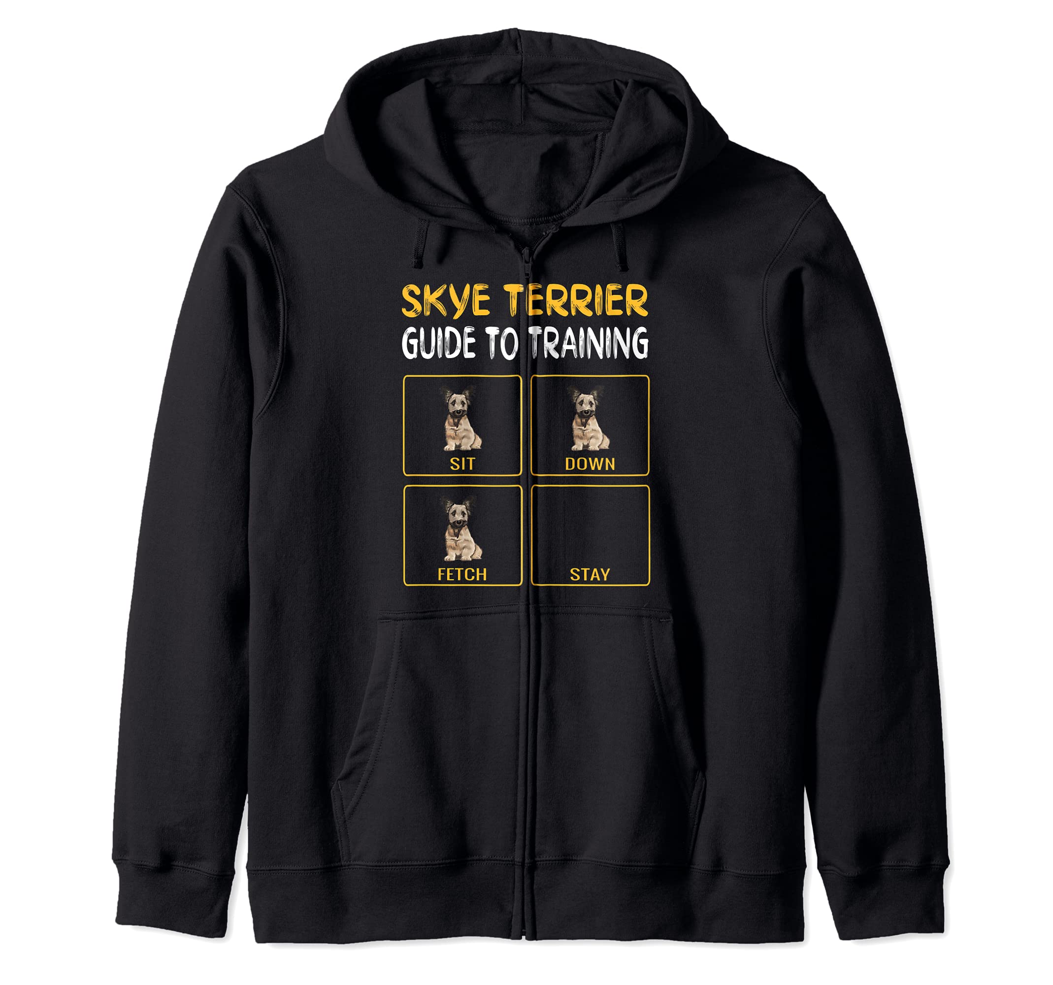 Funny Skye Terrier Guide To Training Dog Obedience Zip Hoodie