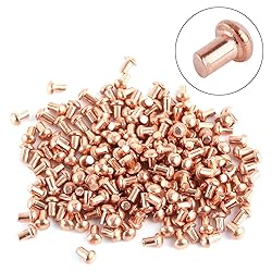 Aicosineg 200Pcs Solid Rivet 0.08in Dia 0.12in