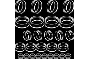 Jetec 15 Pieces Crystal Sphere Stand Acrylic Sphere Holder Small Medium Large Round Baseball Stands Plastic Round Display Stand for Golf Ball Baseball Softball Tennis Ball Spheres Marbles Collections