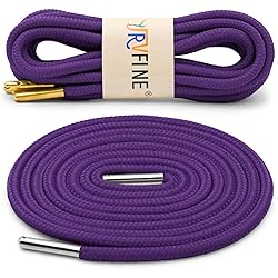 YJRVFINE Athletic Round Shoe Laces: 2 Pairs 47 Inch