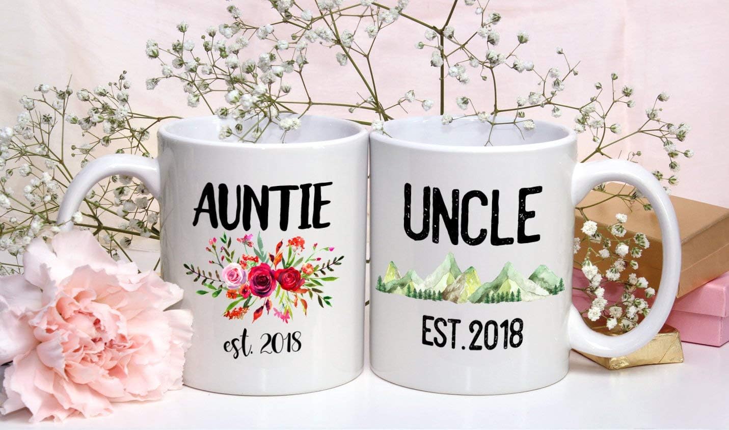 aunt and uncle mug set