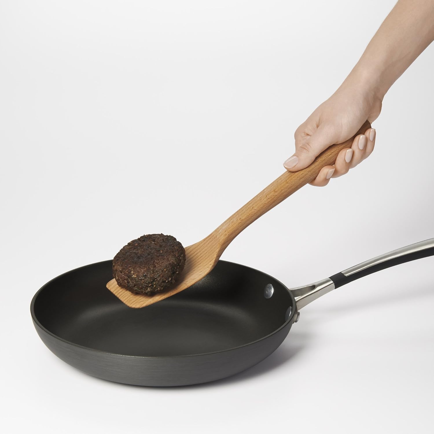 OXO Wooden Turner for Nonstick Cookware, 1 Count, Beech: Wooden Spatula Small: Kitchen & Dining