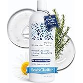 Nora Ross Garlic Extract Hair Strengthening Shampoo – Thickening Shampoo for Women and Men with Normal to Dry, Thinning Hair – All Natural Anti-Dandruff and Scalp Cleanser with Rosemary – 32oz