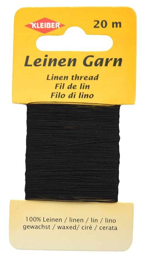 Kleiber 11,8 x 6,2 x 0,4 cm Leinen-Garn, schwarz